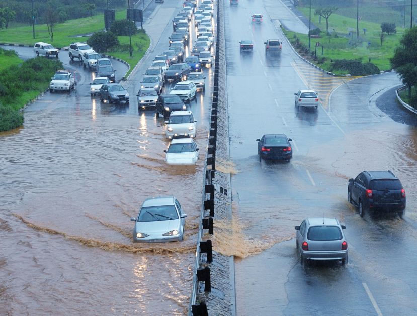 Featured work image: flooded freeway Image of a flooded freeway