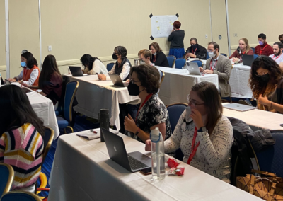 Presentation attendees at the CalAdapt forum on resilience hubs.